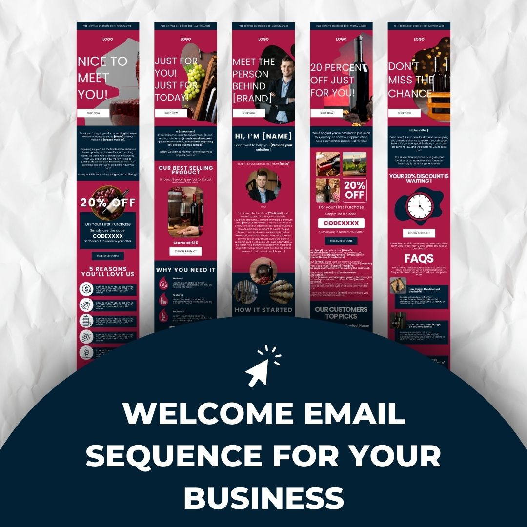 welcome email sequence for business