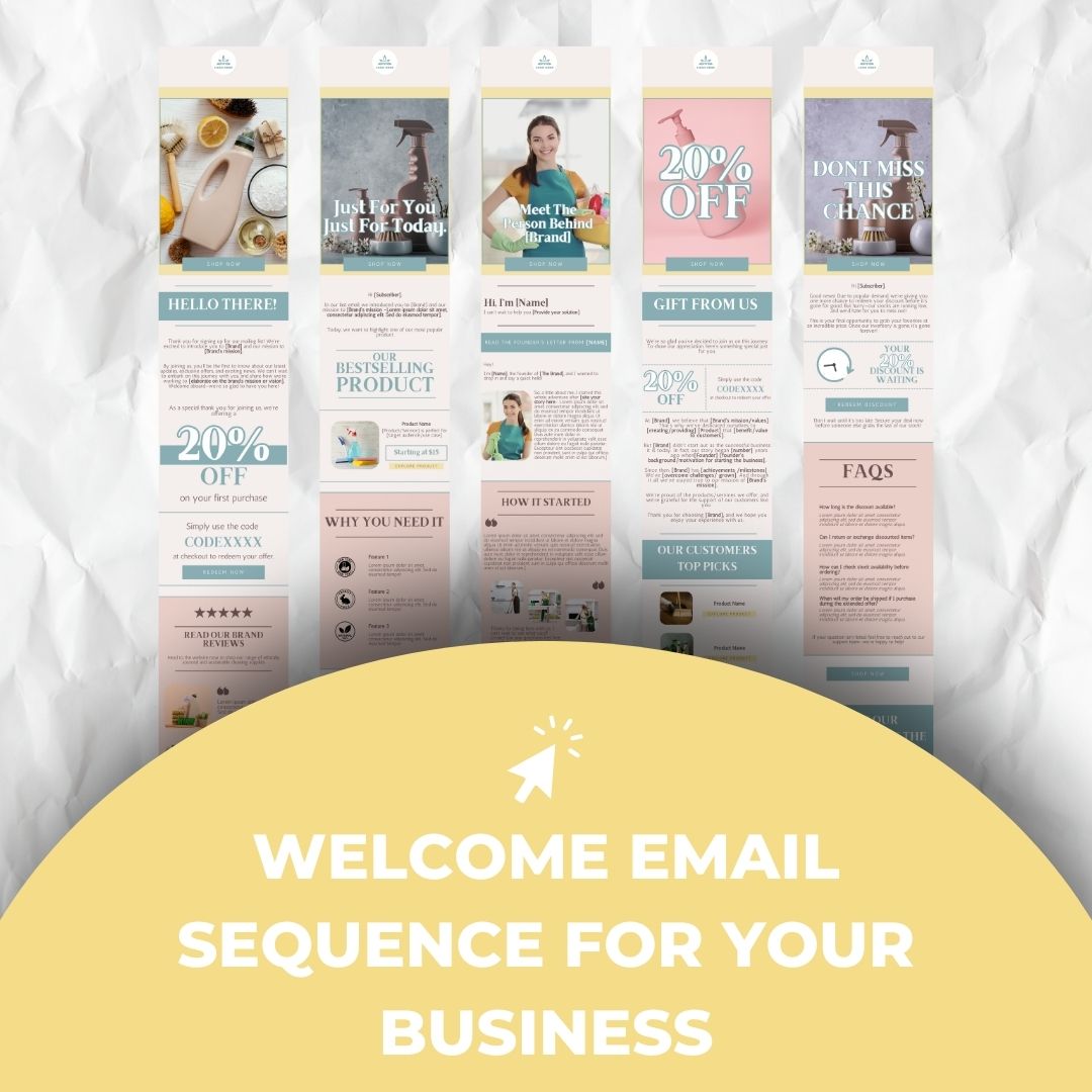 welcome email sequence for business