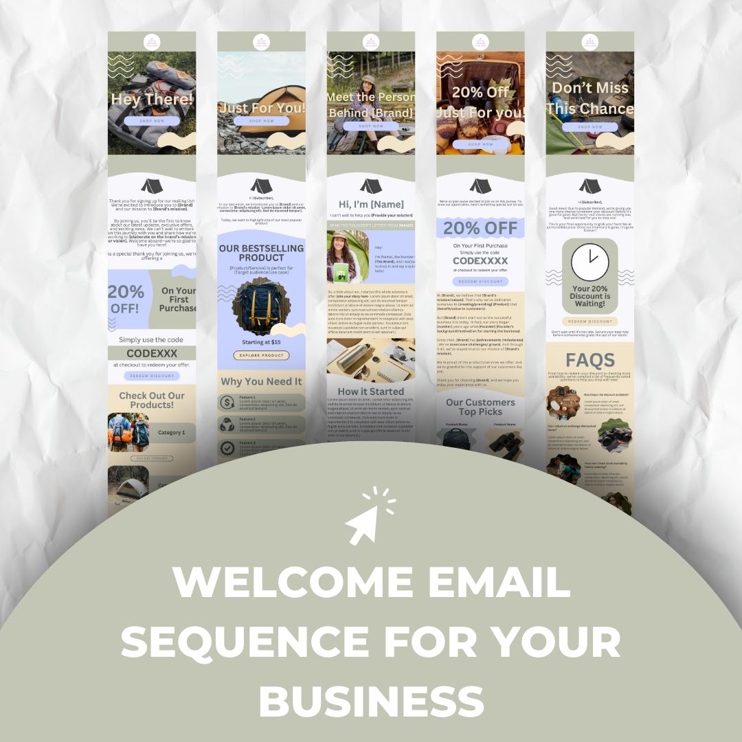 welcome email sequence for business