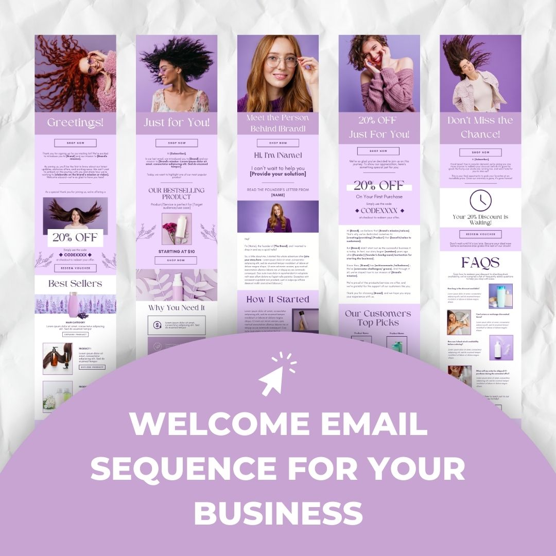 welcome email sequence for business