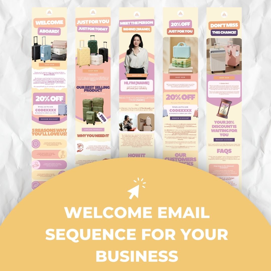 welcome email sequence for business
