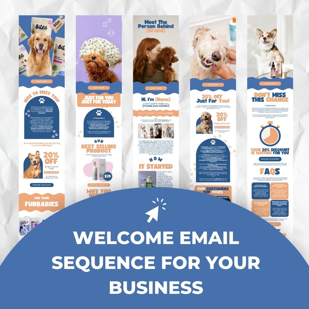 welcome email sequence for business