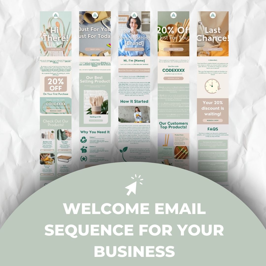 welcome email sequence for business