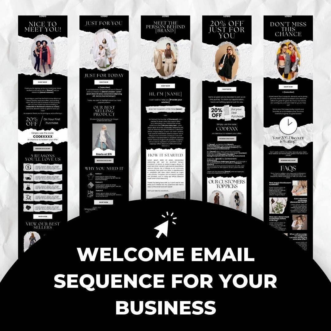welcome email sequence for business