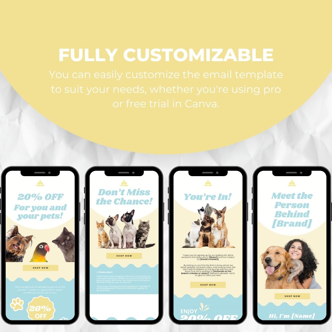 fully customizable email template