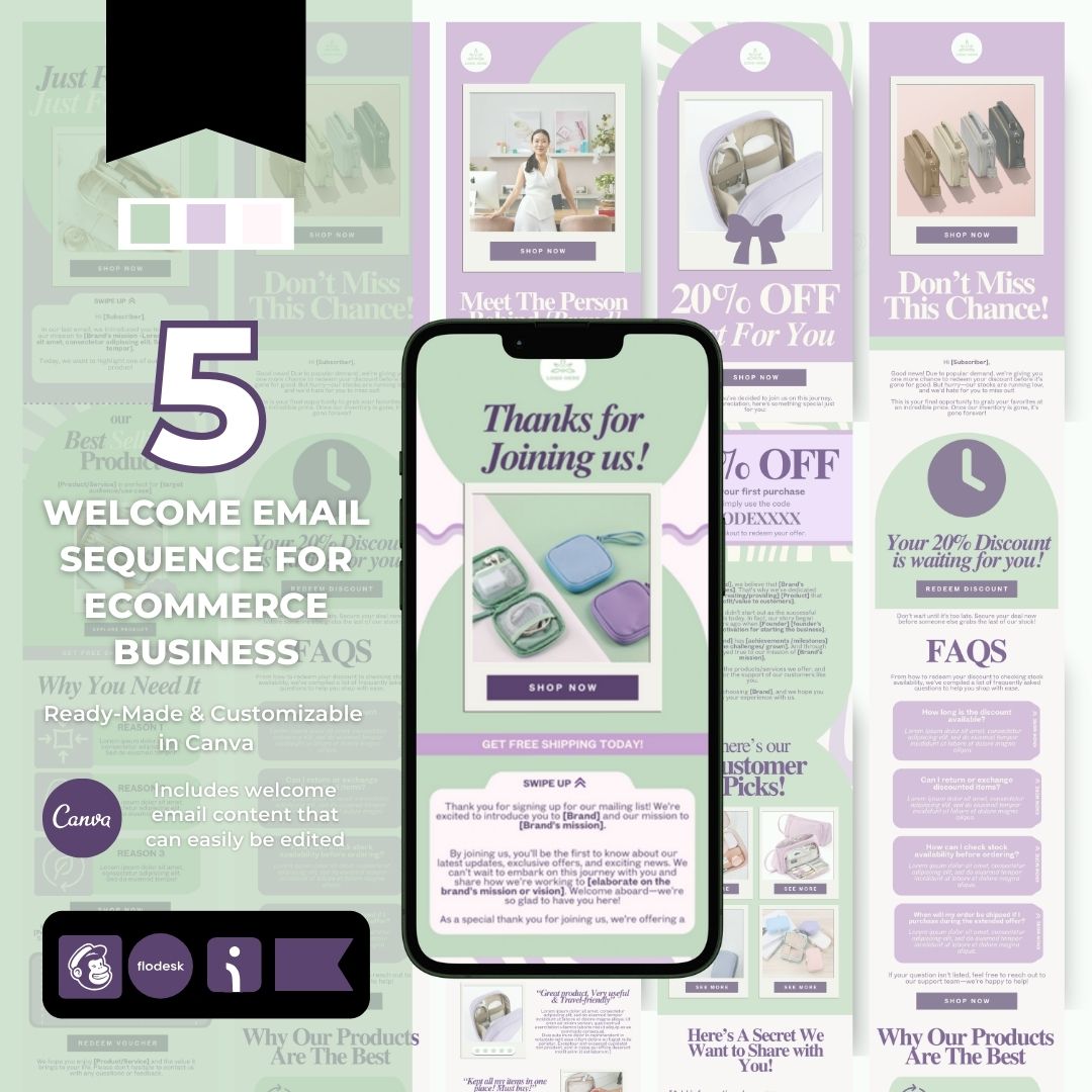 Welcome email sequence template