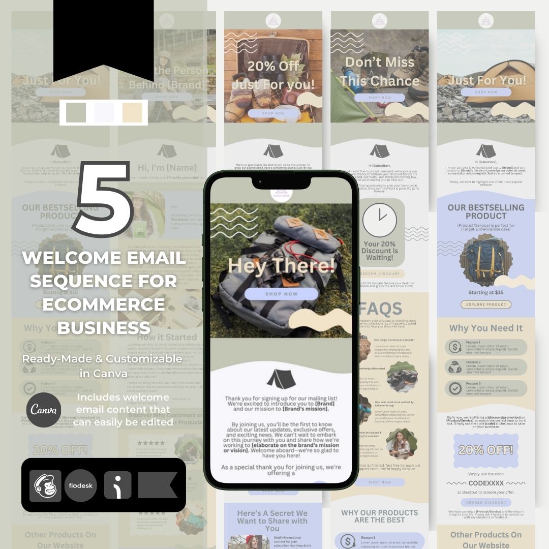 Welcome email sequence template