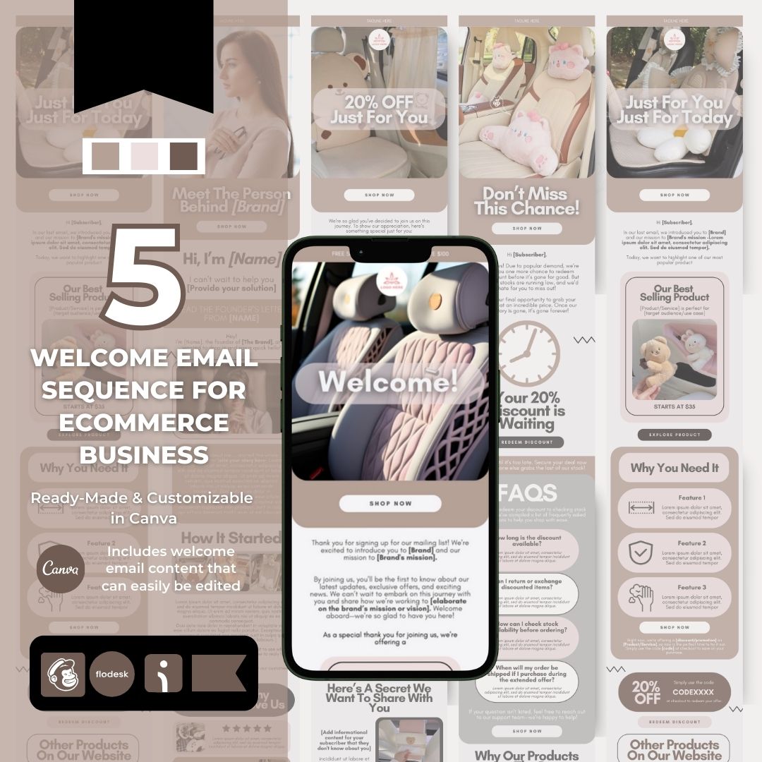 Welcome email sequence template