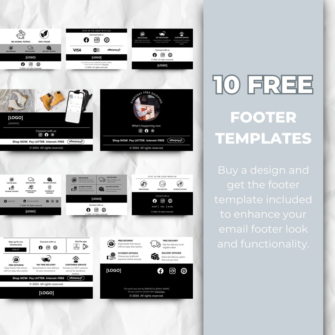 Footer templates