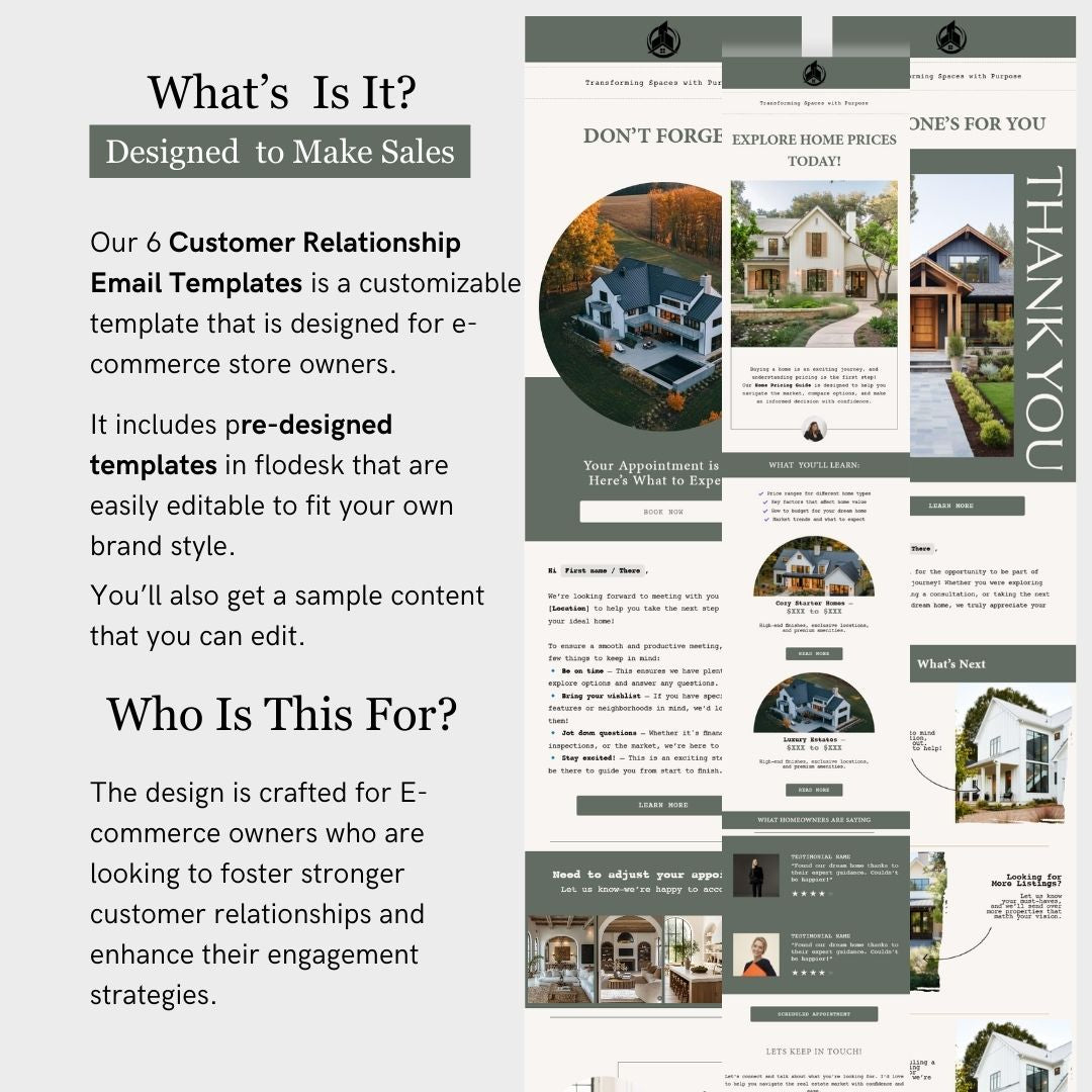 Flodesk Real Estate Business Email Template