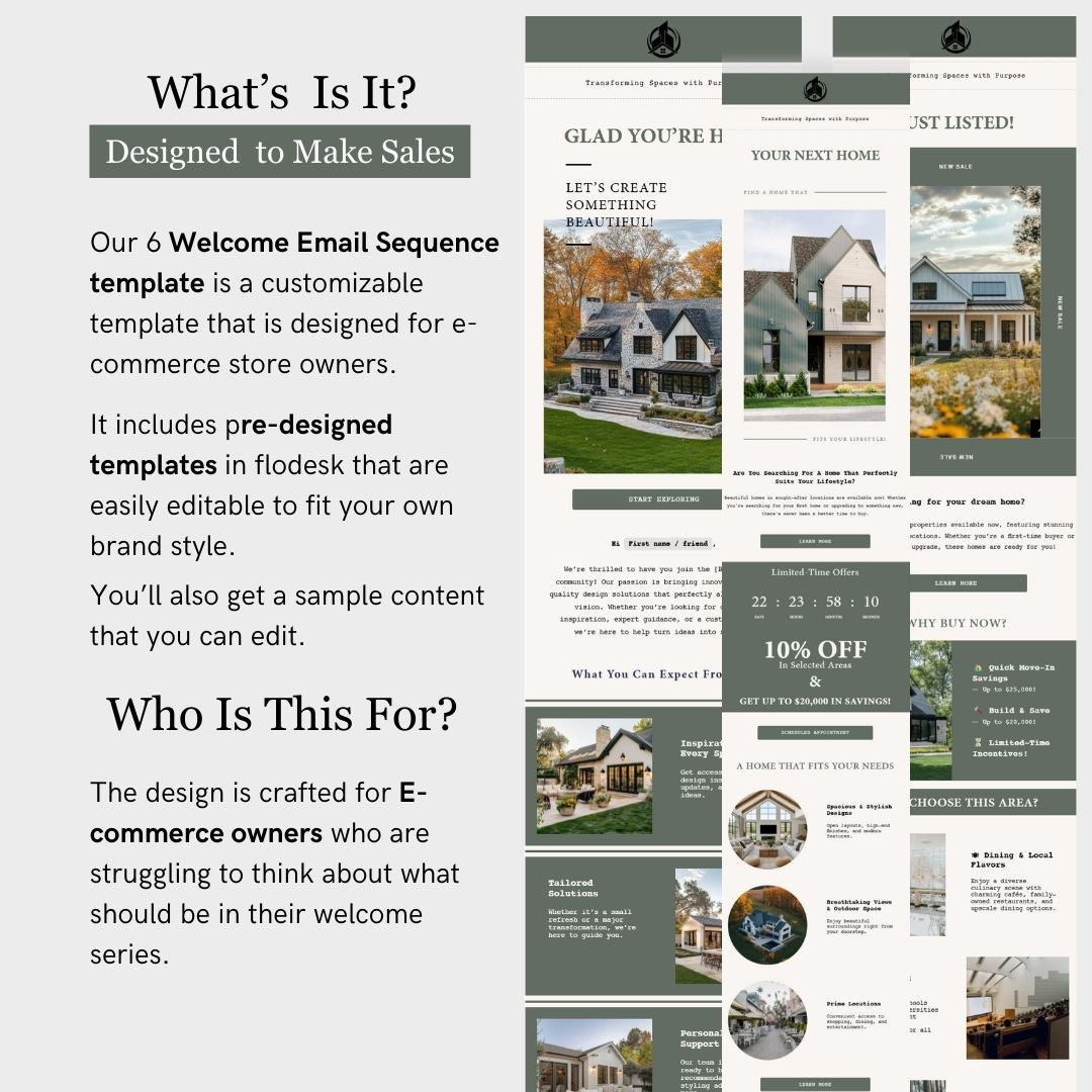 Flodesk Real Estate Business Email Template