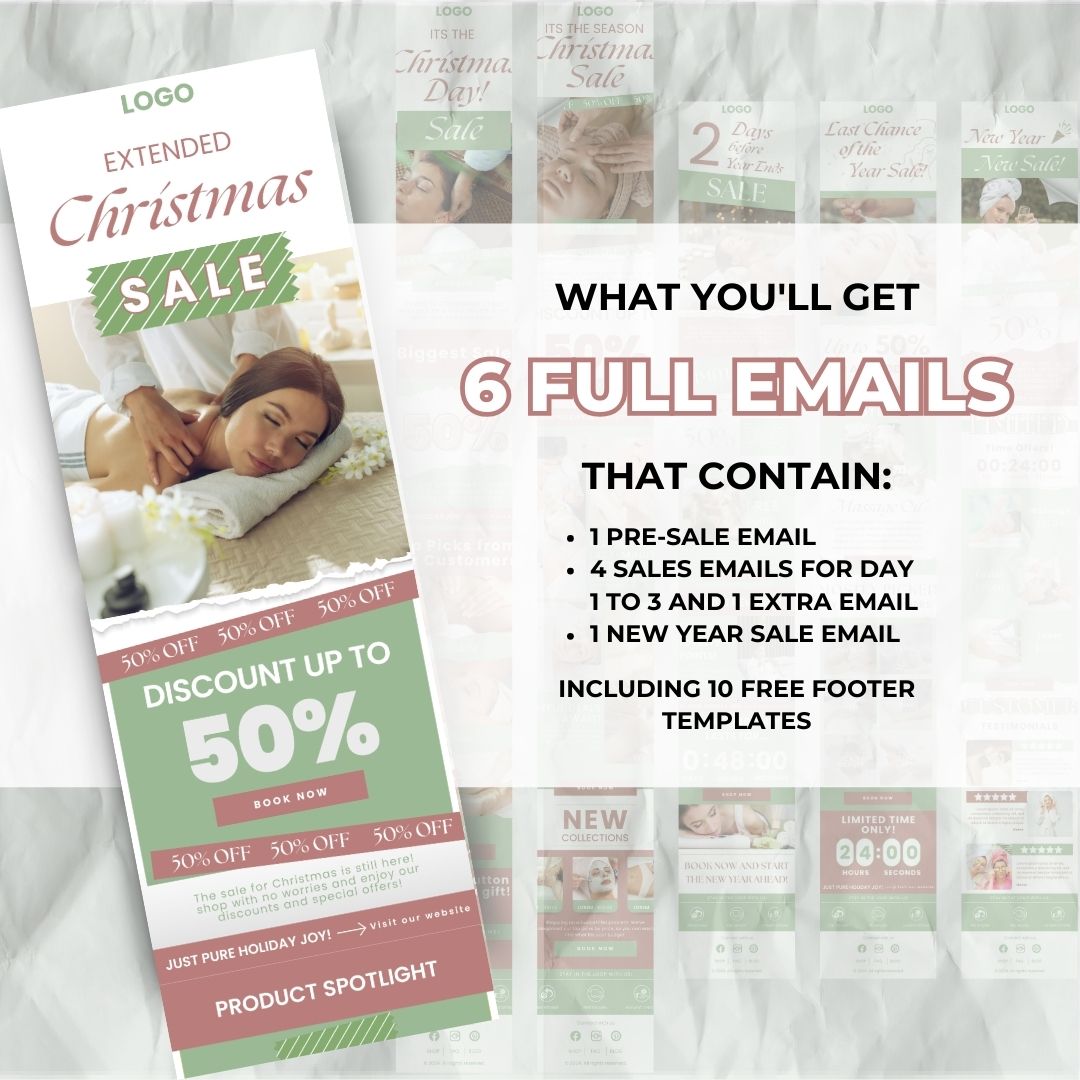 Christmas pre sale email template