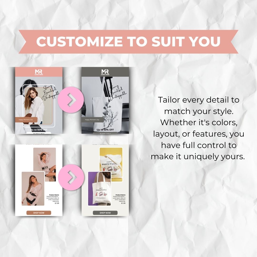 editable Womens day email template