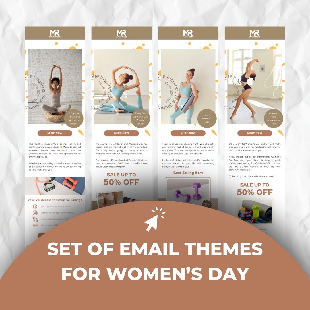 Womens day email themes
