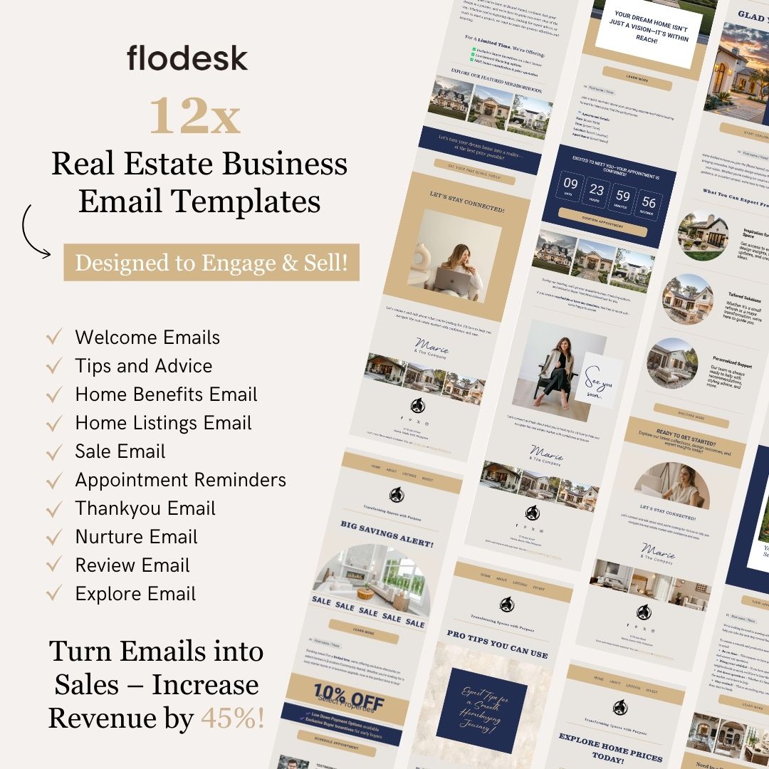 Flodesk Real Estate Business Email Template