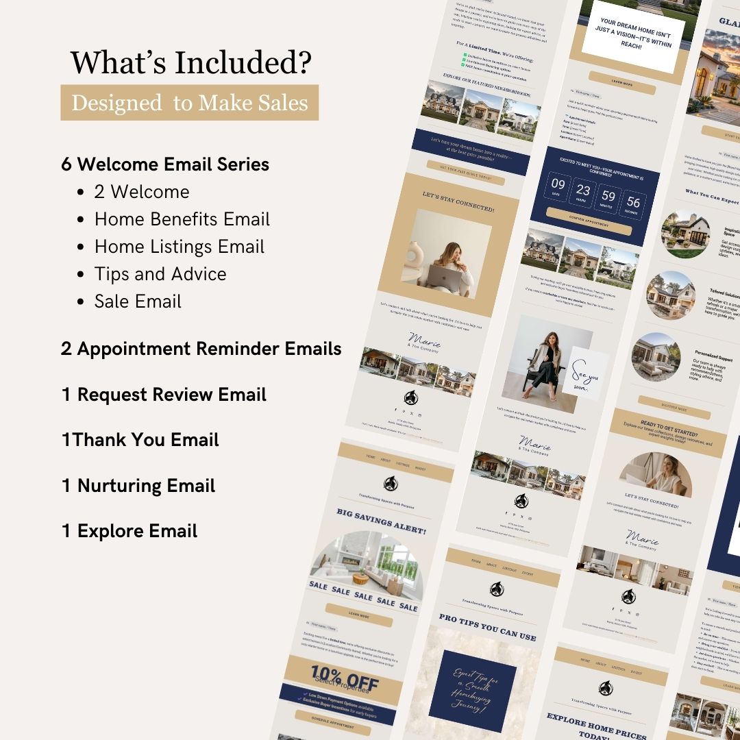 Flodesk Real Estate Business Welcome Email Template