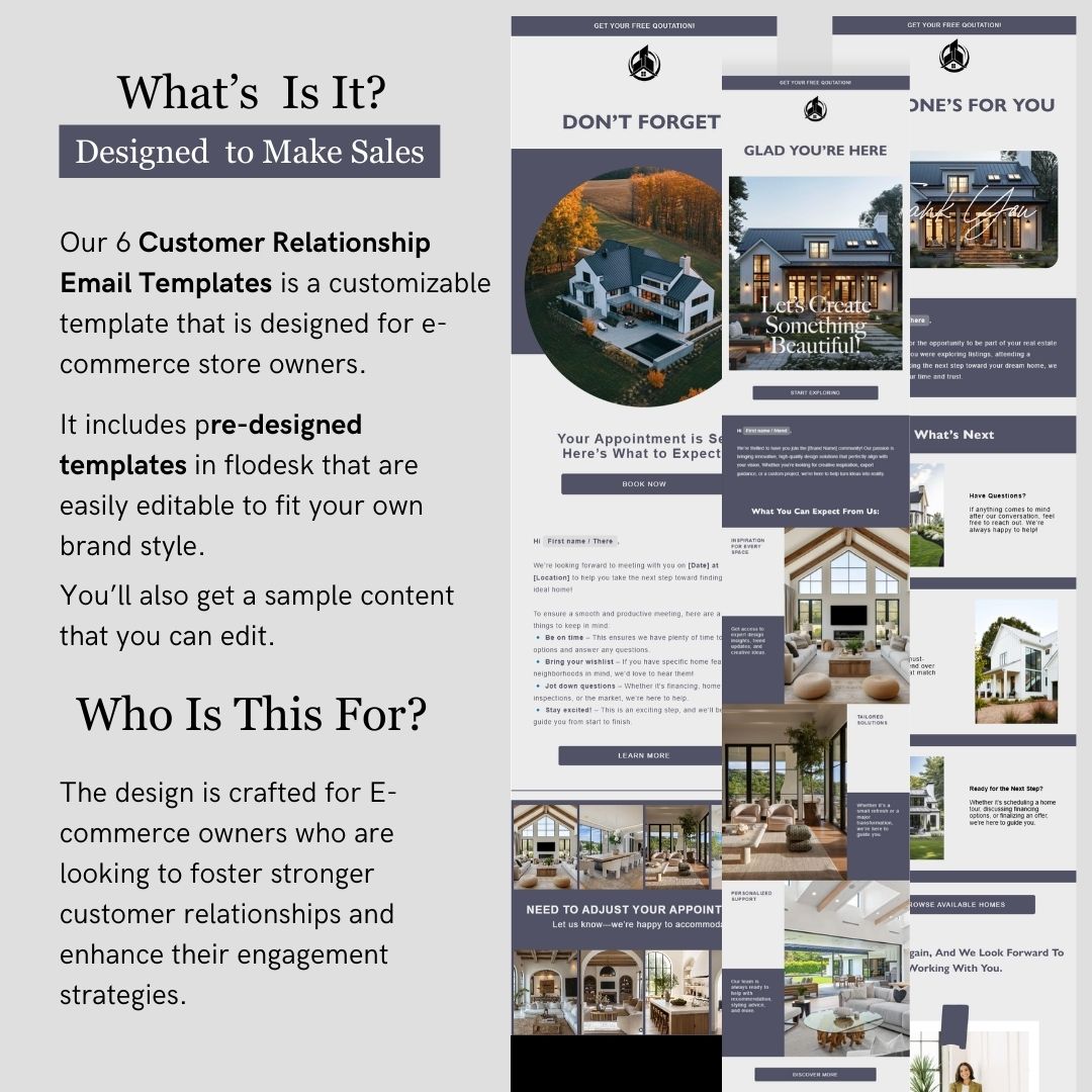 Flodesk Real Estate Business Email Template
