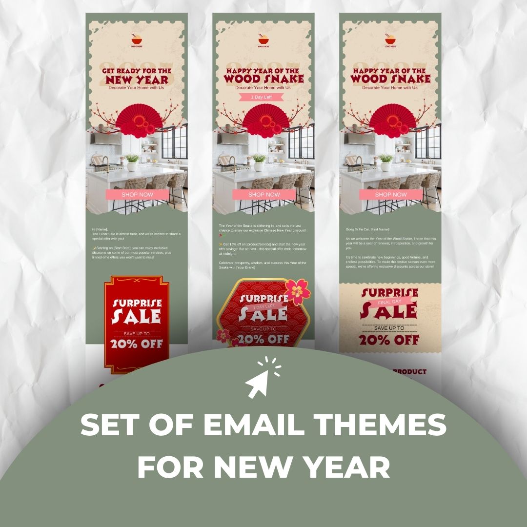 Lunar New Year email themes
