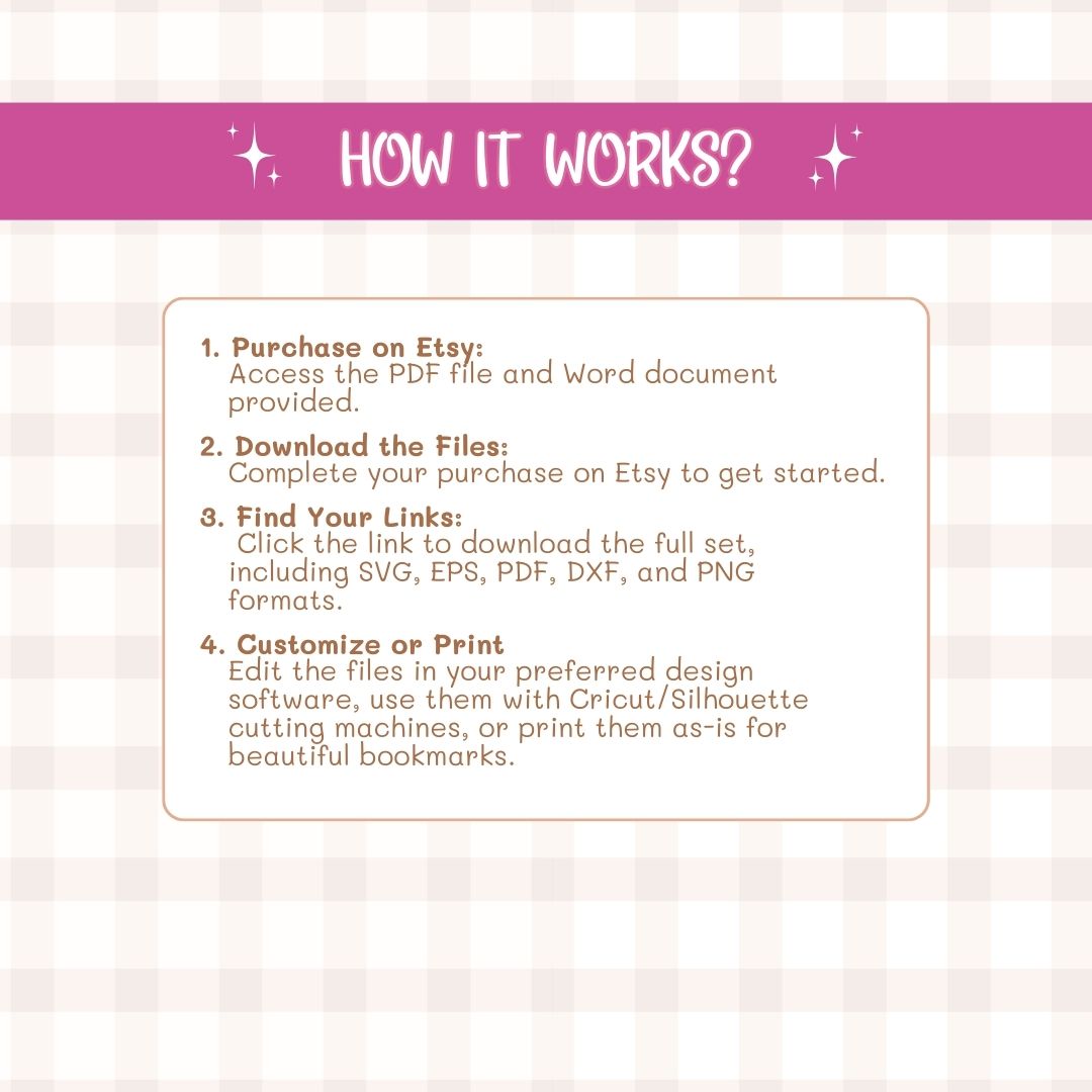 how the bookmark templates work