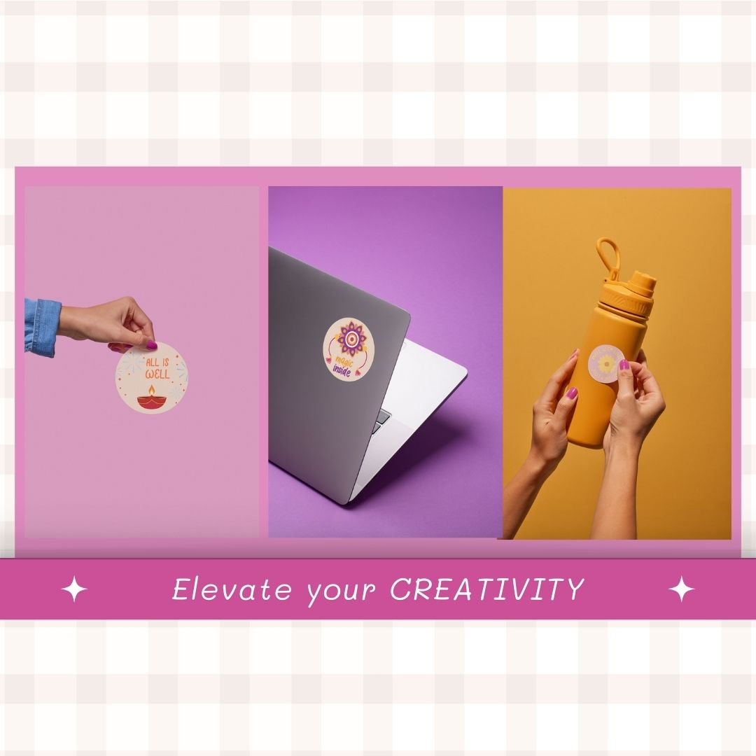 creative Digital sticker label template
