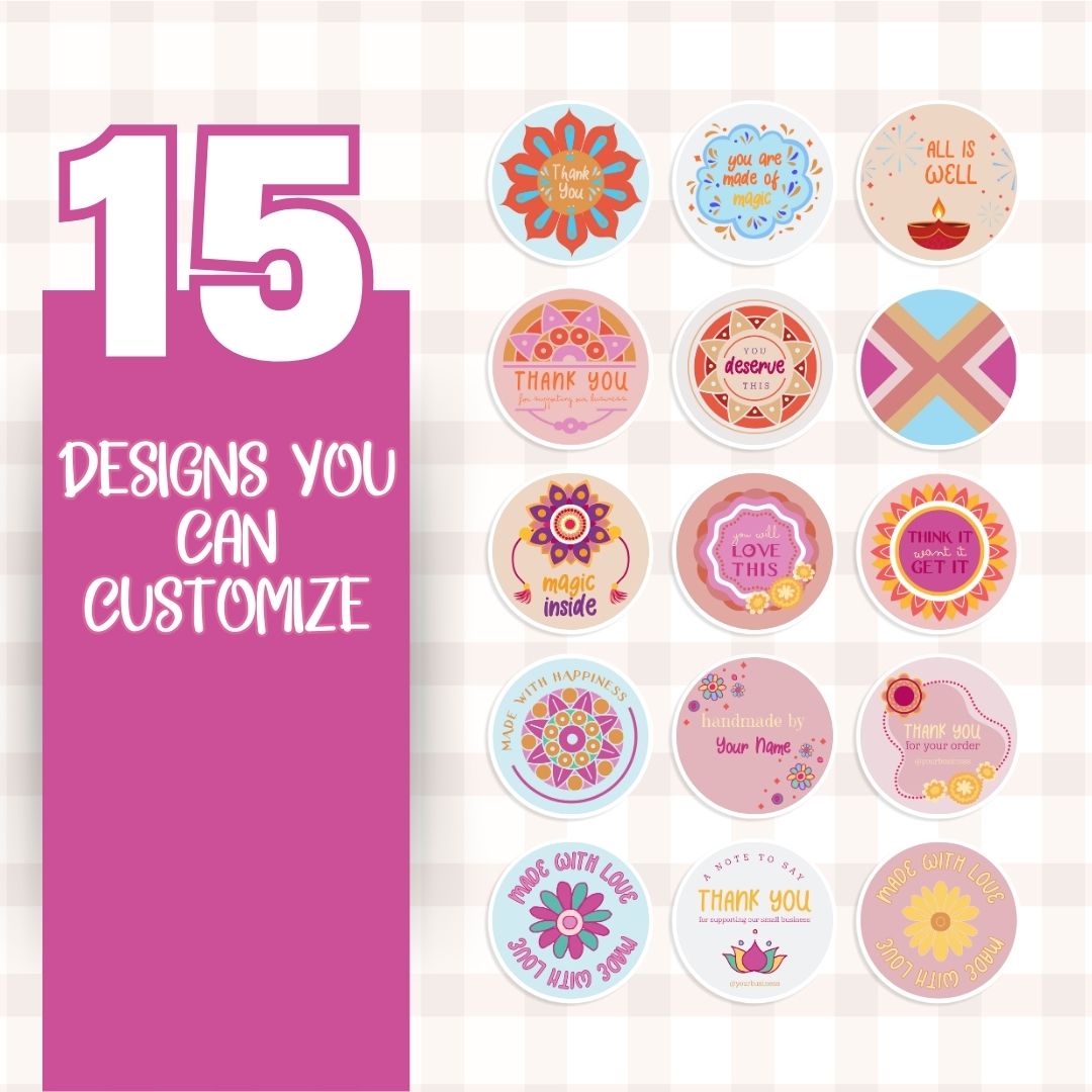 customizable Digital sticker label