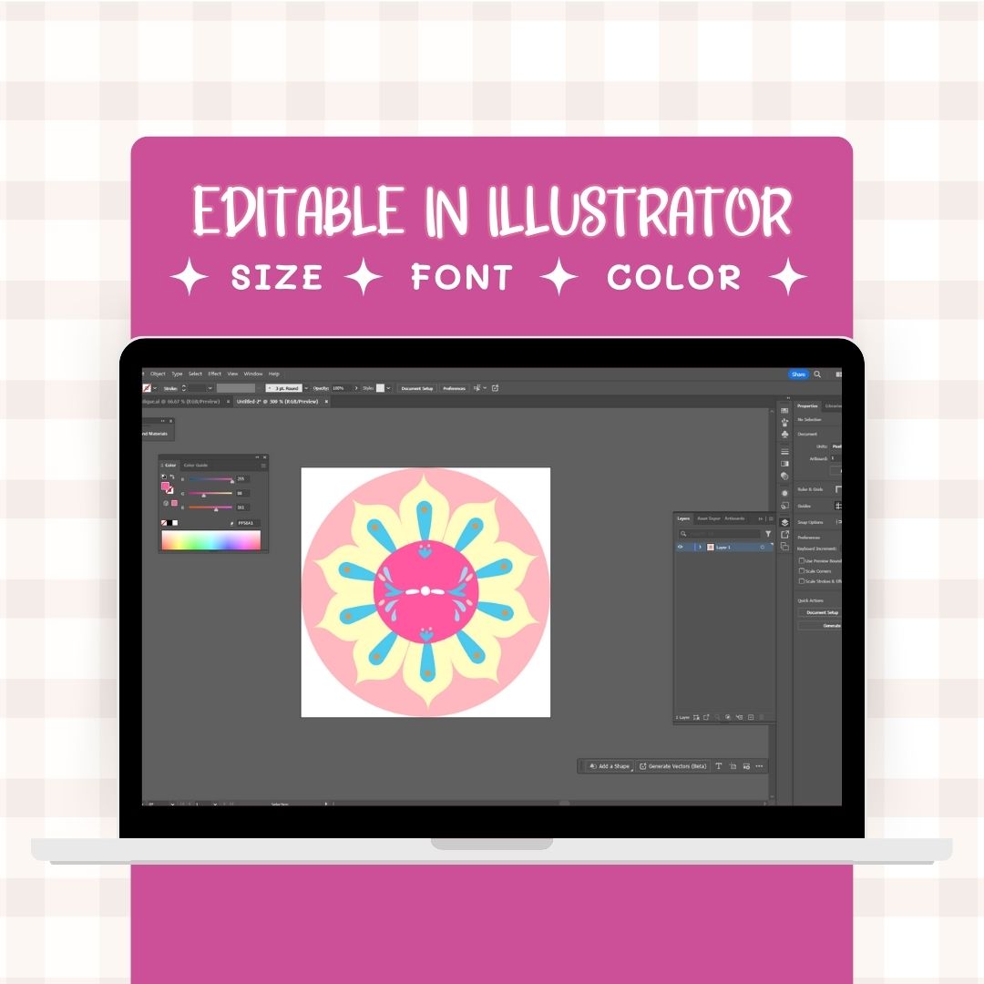 editable Digital sticker label in other platforms