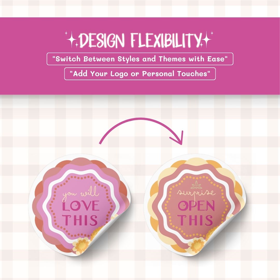design flexibility Digital sticker label