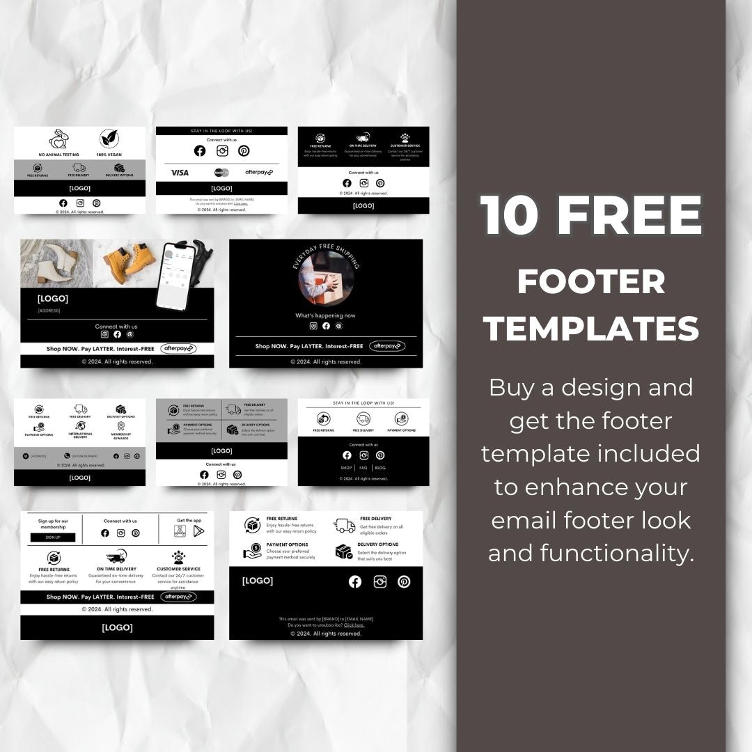 Valentines email footer template