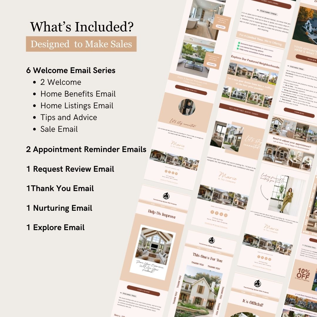 Flodesk Real Estate Business Welcome Email Template