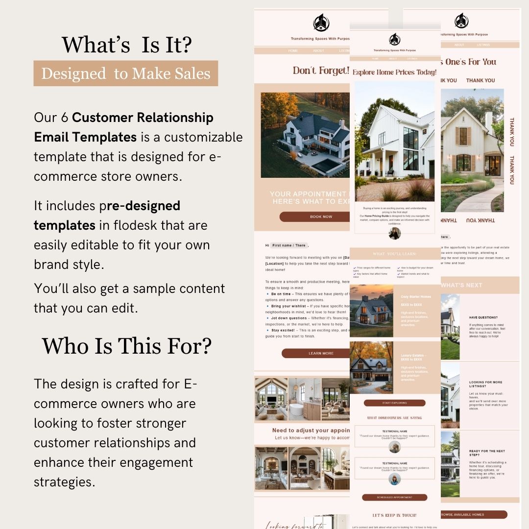 Flodesk Real Estate Business Email Template