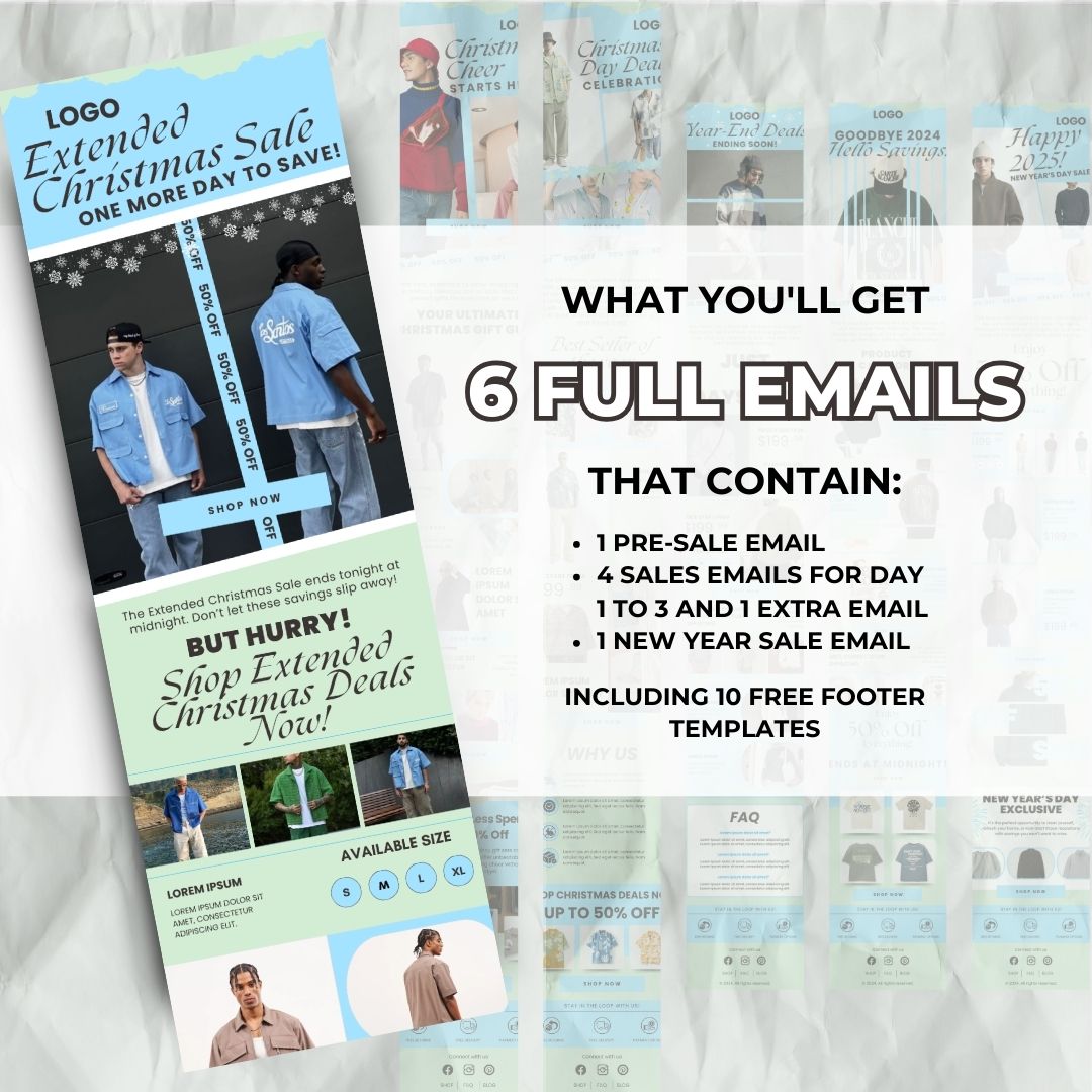 Christmas pre sale email template