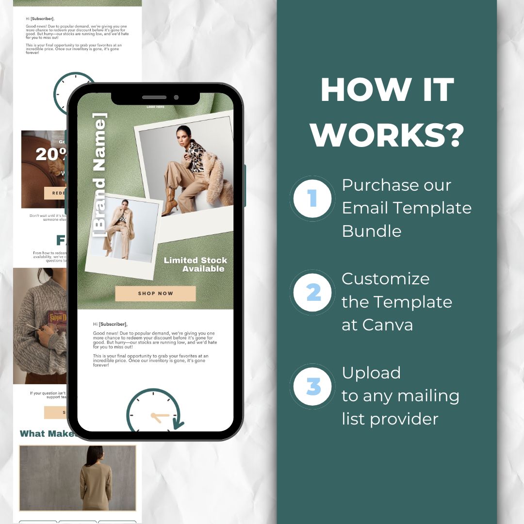 how the email template works
