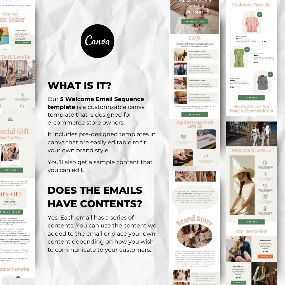 Customizable canva template