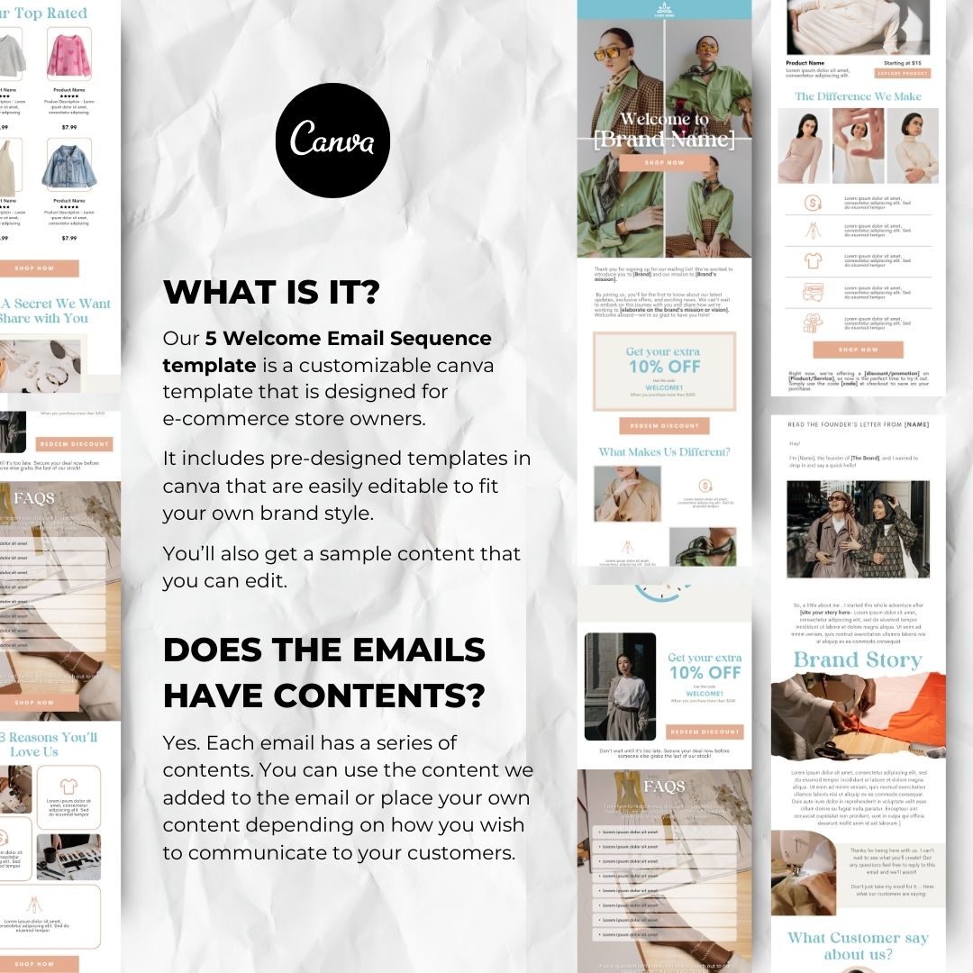 Customizable canva template