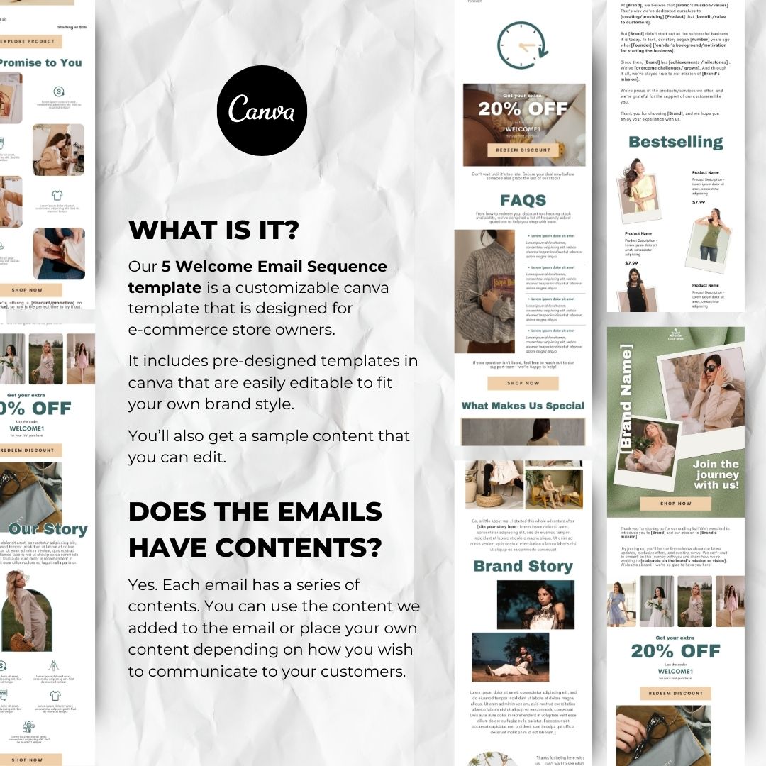 Customizable canva template