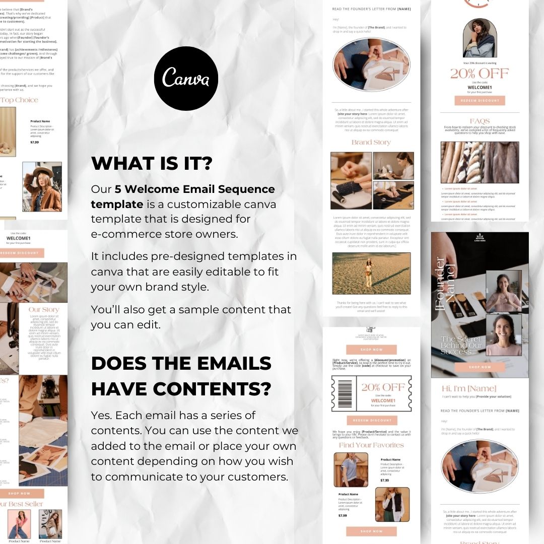 Customizable canva template