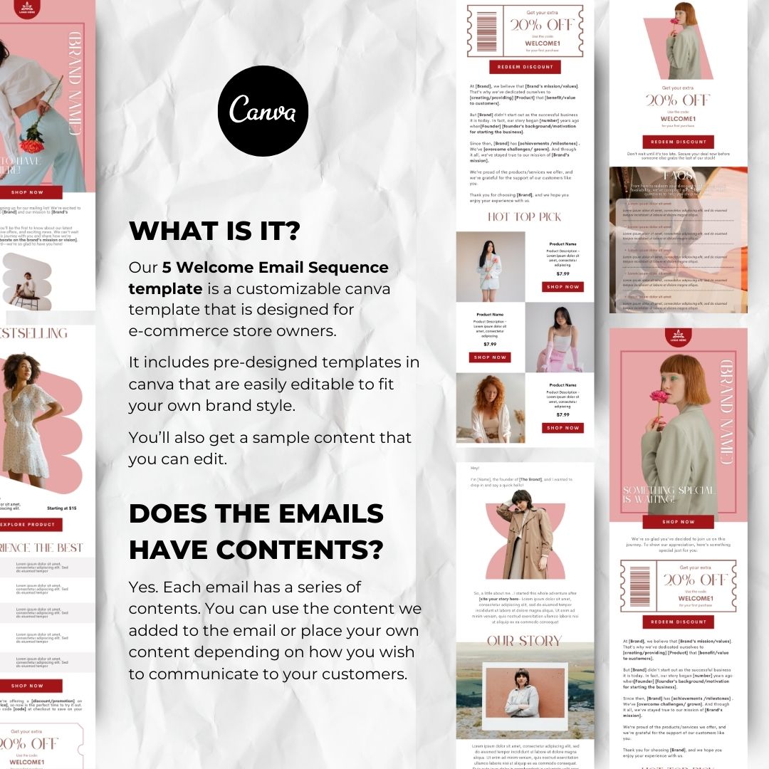 Customizable canva template