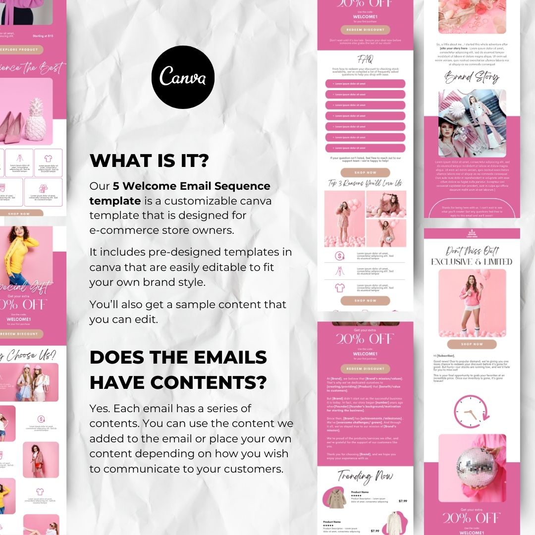 Customizable canva template