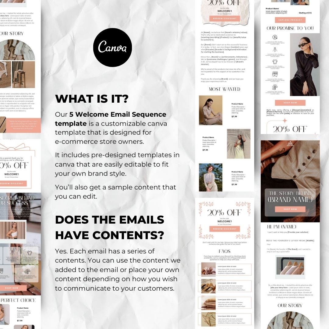 Customizable canva template