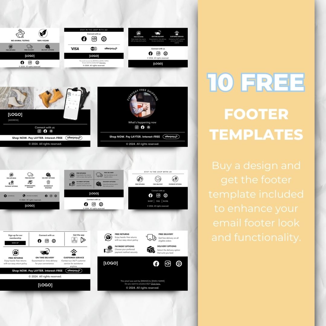 Footer templates