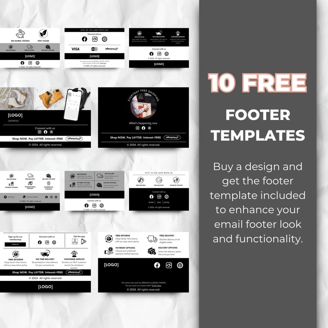 Footer templates