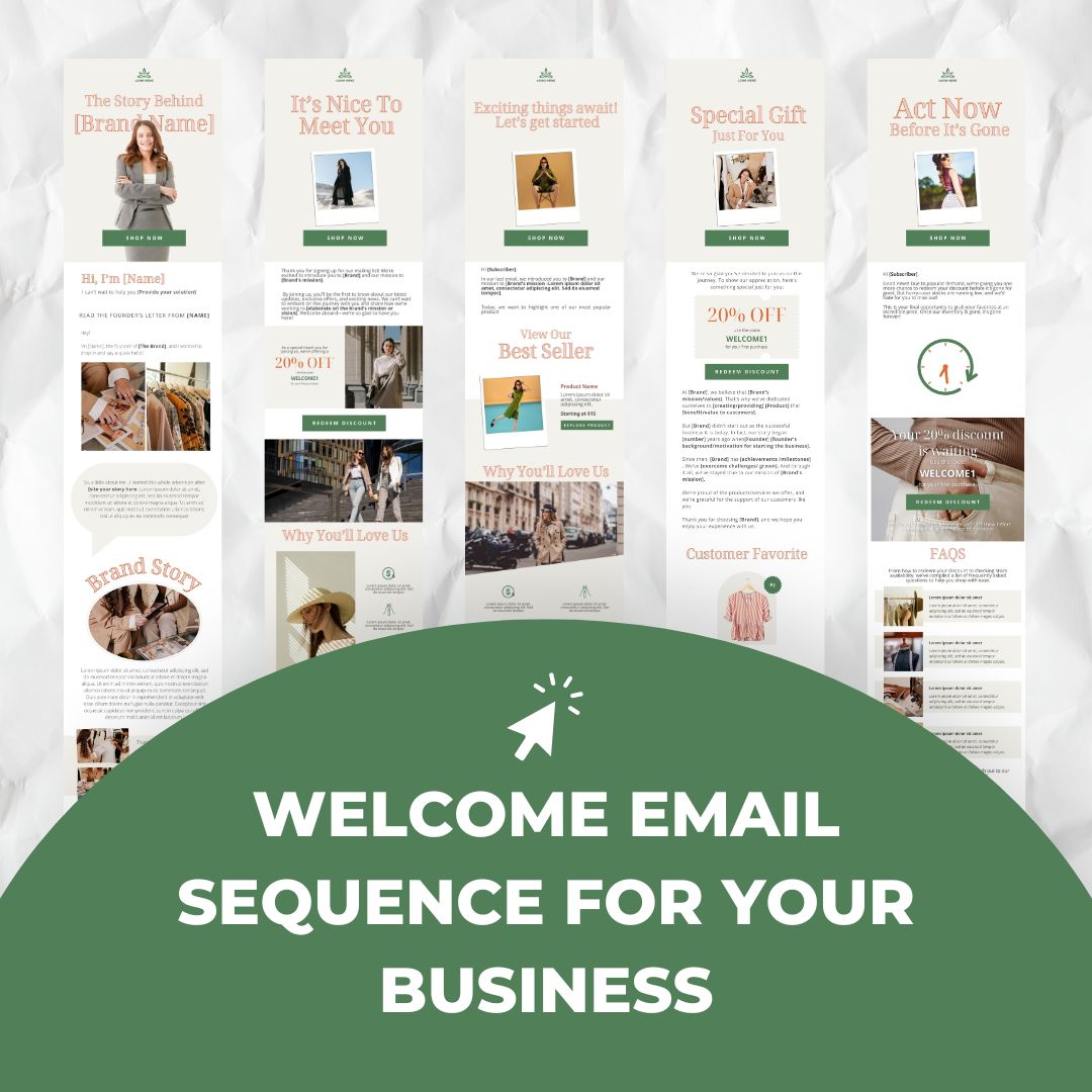 welcome email sequence for business