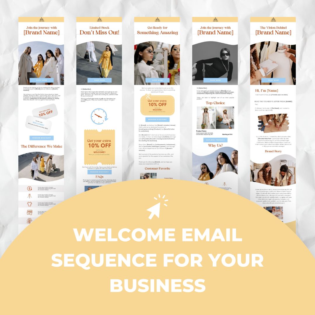 welcome email sequence for business