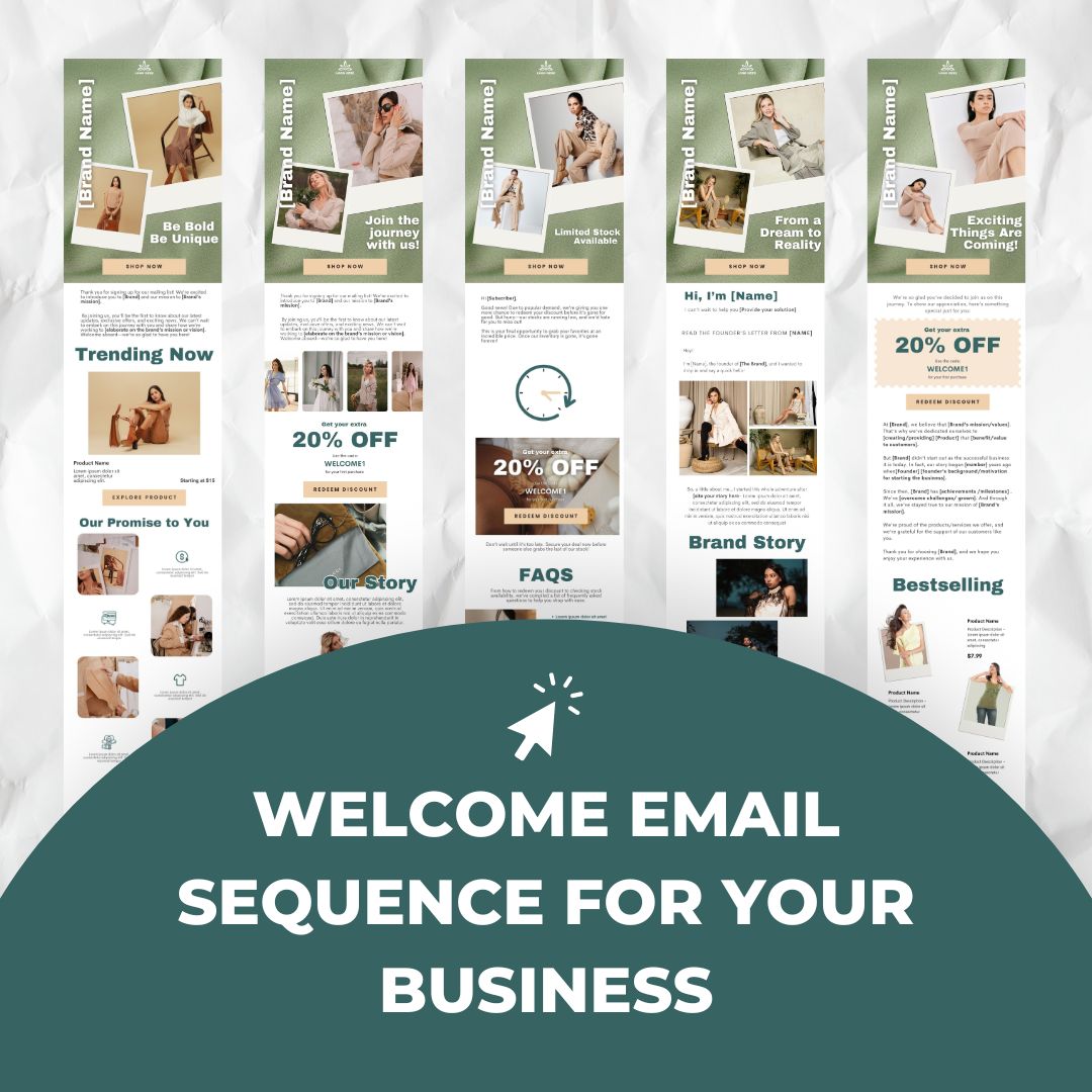 welcome email sequence for business