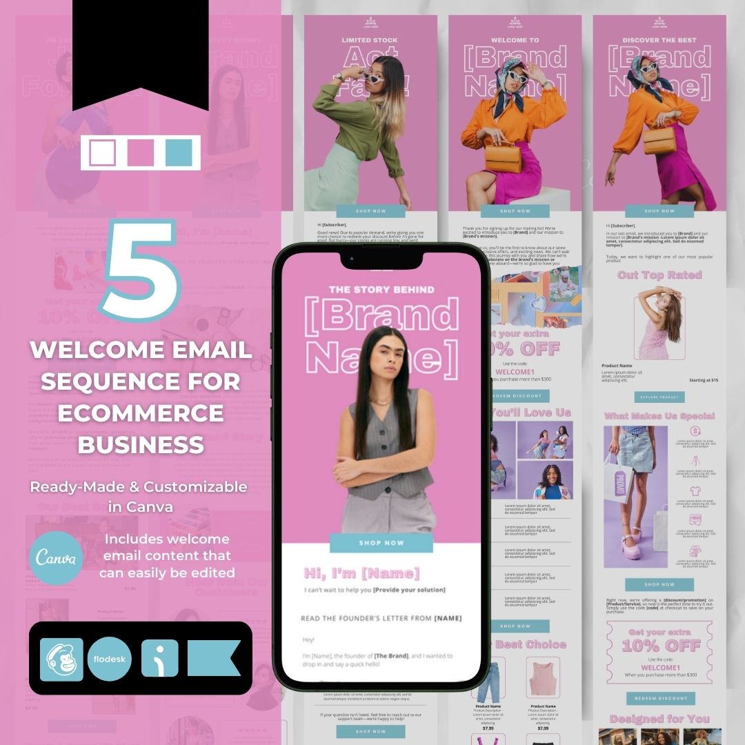 Minimalist Welcome email sequence template