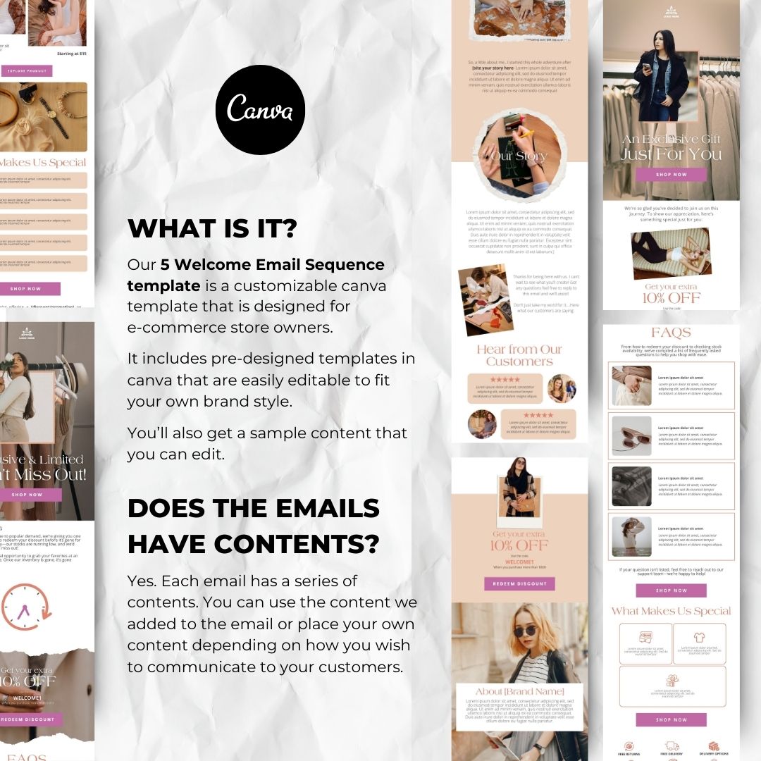 Customizable canva template