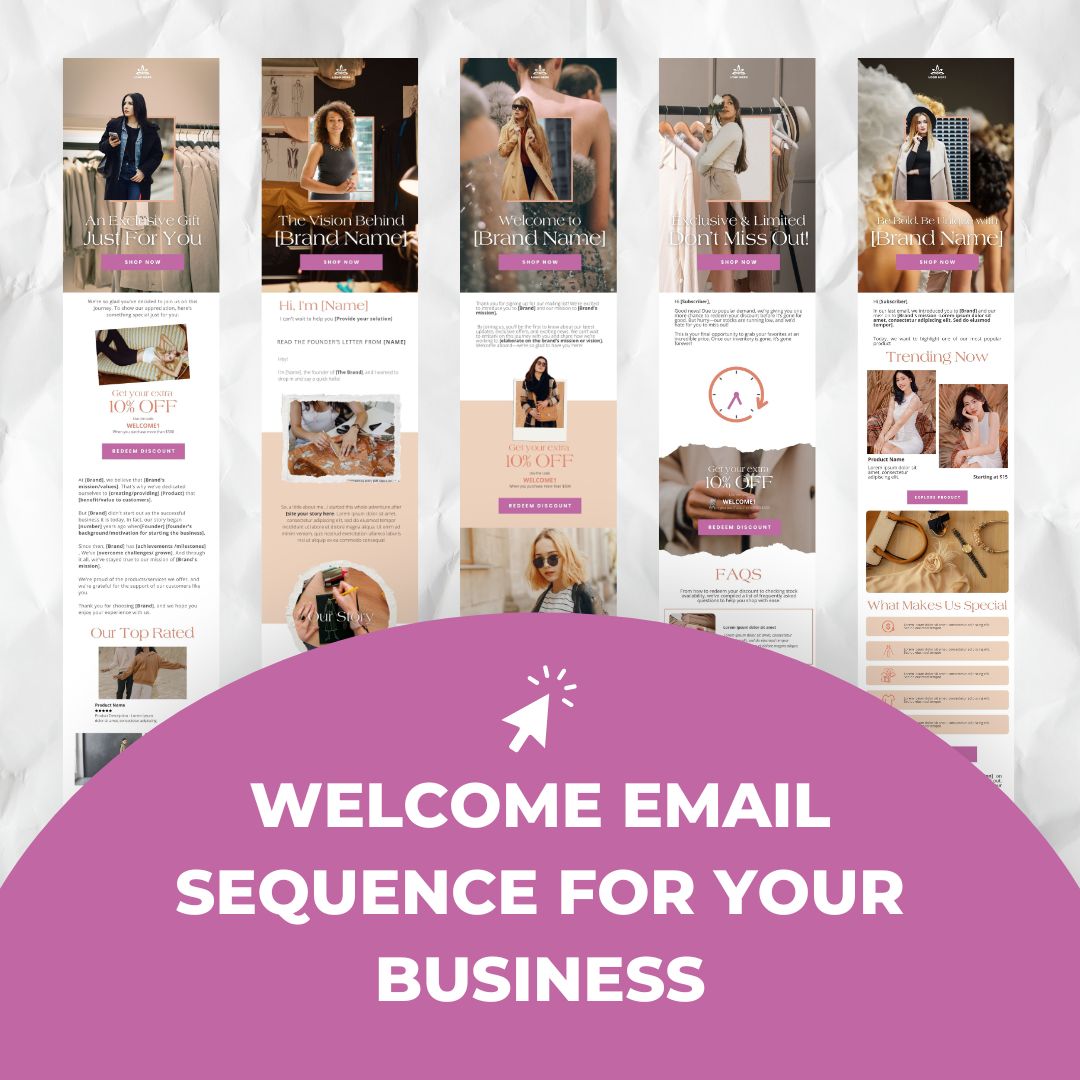 welcome email sequence for business