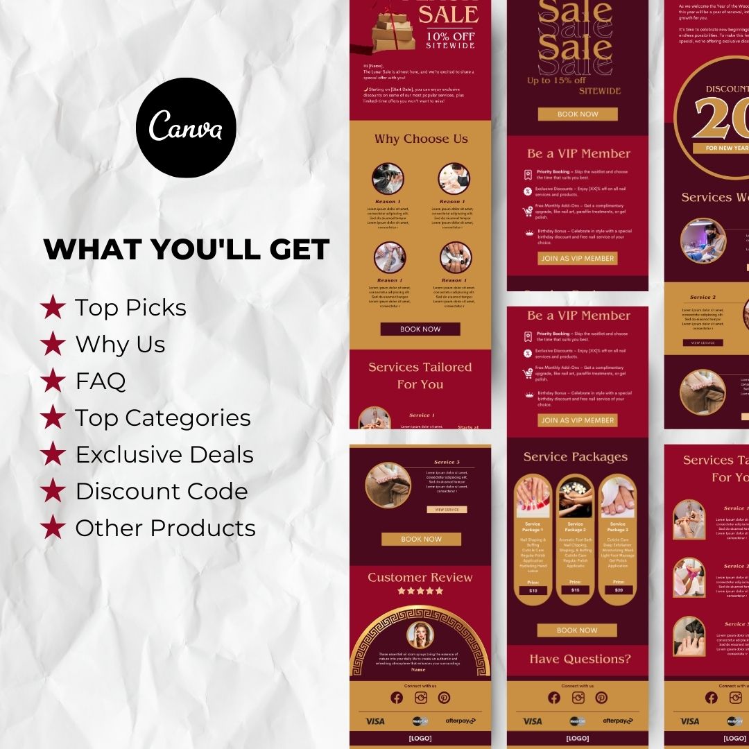 What you will get with Lunar New Year email template