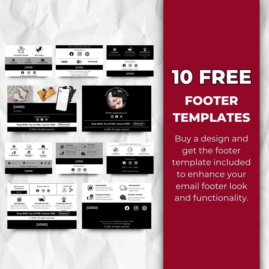 Lunar New Year email footer template