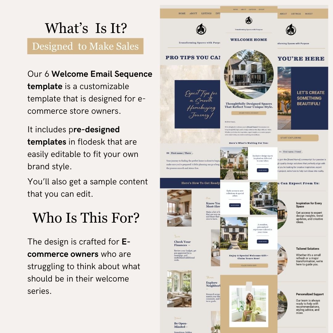 Flodesk Real Estate Business Email Template